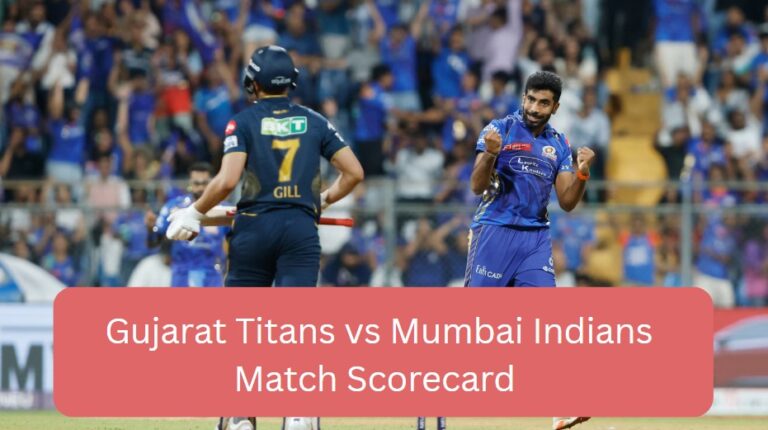 gujarat titans vs mumbai indians match scorecard